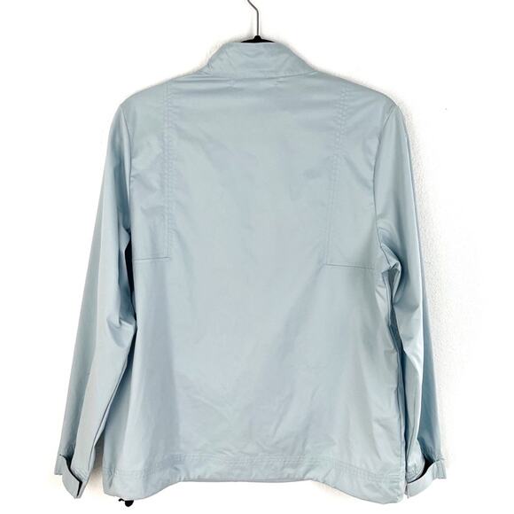 NIKE GOLF 1/4 Zip Jacket Windbreaker Athleisure Sportswear Large Light Blue - Picture 2 of 9